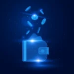 digital wallet icon falling dollar 600nw 2707490689