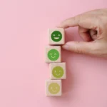 stack smiles blocks concept